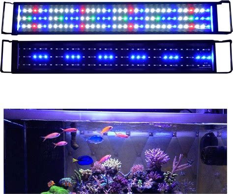 Aquarium Lights Pet Supplies KZKR Upgraded Aquarium Small Tank LED Light 10 12 16 18 inch Hood ...