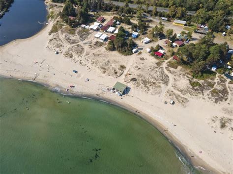 Aerial View of South Beach of Town of Kiten, Bulgaria Stock Image ...