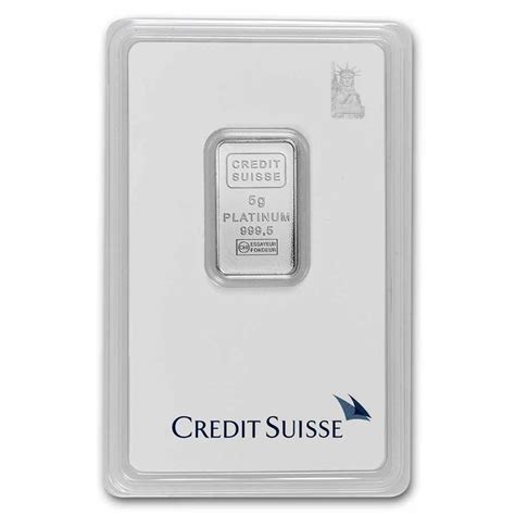 Buy 5 gram Platinum Bar - Credit Suisse (New Assay) | APMEX