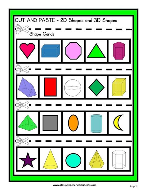 17 Best images about math and science worksheets on Pinterest | Cut and paste, Shape and Count