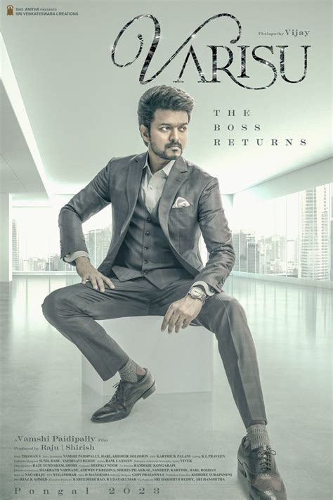 Vijay’s ‘Thalapathy 66’ titled ‘Varisu,’ first-look poster out - Cini 360