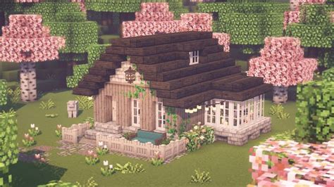 Aesthetic Minecraft | Tiny House (Relaxing Video) | Minecraft houses ...