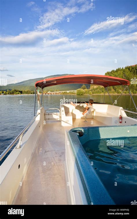 Luxury Boat Owner Stock Photo - Alamy