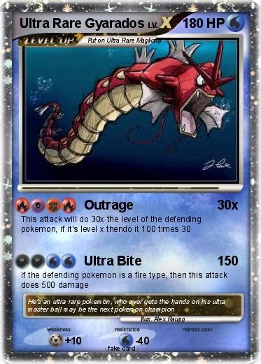 Pokémon Ultra Rare Gyarados 1 1 - Outrage - My Pokemon Card