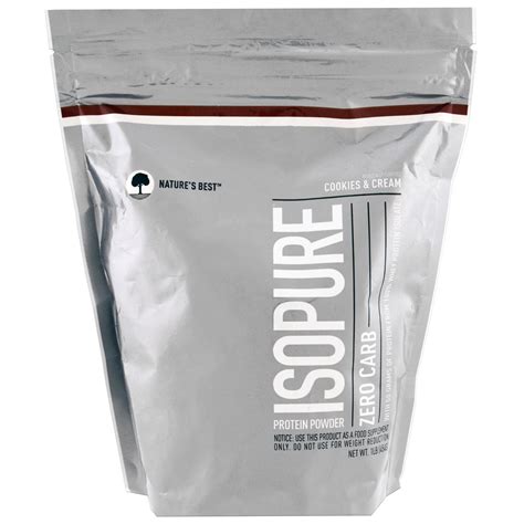 Isopure, IsoPure, Protein Powder, Zero Carb, Cookies & Cream, 1 lb (454 ...