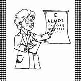 Eye Doctor Coloring Pages Printable Sketch Page sketch template