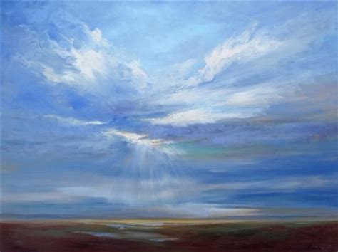 Original art for sale at UGallery.com | Heavenly Light #4 by Sheila Finch | $4,900 | oil ...