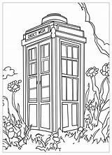Doctor Who Coloring Pages  Color Your TARDIS Adventures CrayonAZCom sketch template