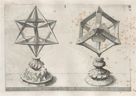 Perspectiva Corporum Regularium - Wenzel Jamnitzer 1568 | Platonic solid, Geometric drawing ...