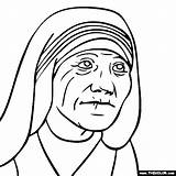 Mother Teresa 2 Coloring Page  Co teresa sketch template