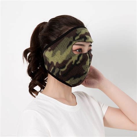 Winter Fleece Full Face Mask With Velcro Closure