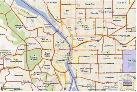 Portland Zip Code Map | Portland neighborhoods, Map, Portland