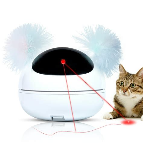 WiseWater 360° Automatic Rotating Cat Laser Toy, Interactive Cat Toys for Indoor Cats, Motion ...