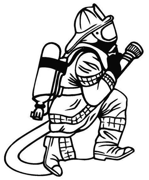 Fire Fighter Clip Art Black And White Wallpapers Gallery | My XXX Hot Girl