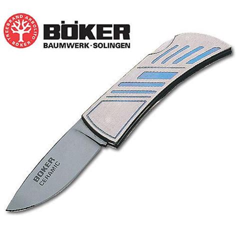 Boker Blue Titanium Ceramic Lockback Folding Knife | Kennesaw Cutlery