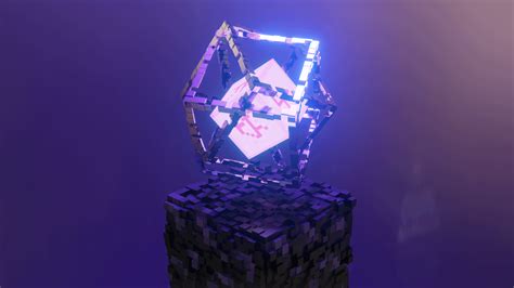 End crystal render I made : r/Minecraft