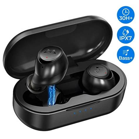 MPOW M7 Bluetooth 5.0 Wireless Earbuds, IPX7 Waterproof TWS Headphones ...