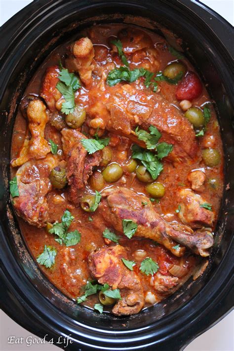 Slow cooker moroccan chicken