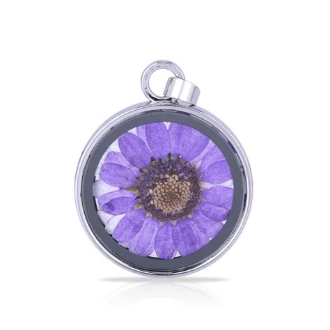 1pc 28mm Real Dry Flower Locket,Glass Cover Locket,Natural Pressed ...