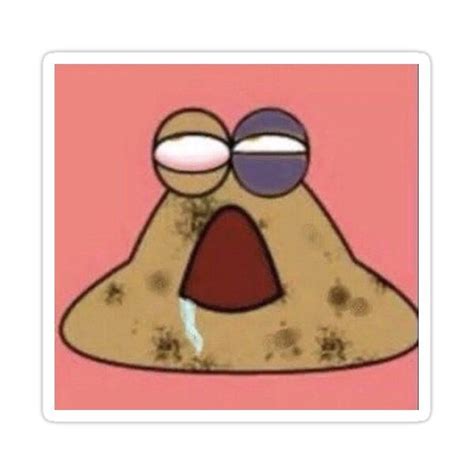 "pou dead" Sticker for Sale by jsd444 | Funny memes, Funny images, Silly pictures