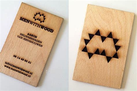 25 Astonishing Wood Business Cards from Most Talented Designers - Jayce ...