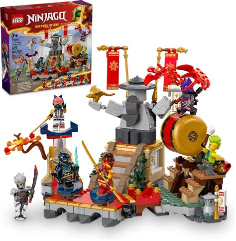 Amazon.com: LEGO NINJAGO Tournament Battle Arena Playset with 6 Minifigures, Action Toy for Kids ...