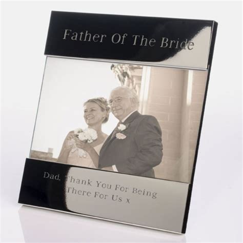 Engraved Father Of The Bride Photo Frame | The Gift Experience