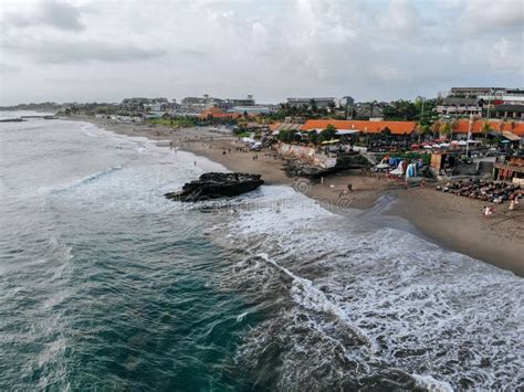 Canggu, Bali, Indonesia - Feb 15 2019: Aerial View of Canggu Beach with ...