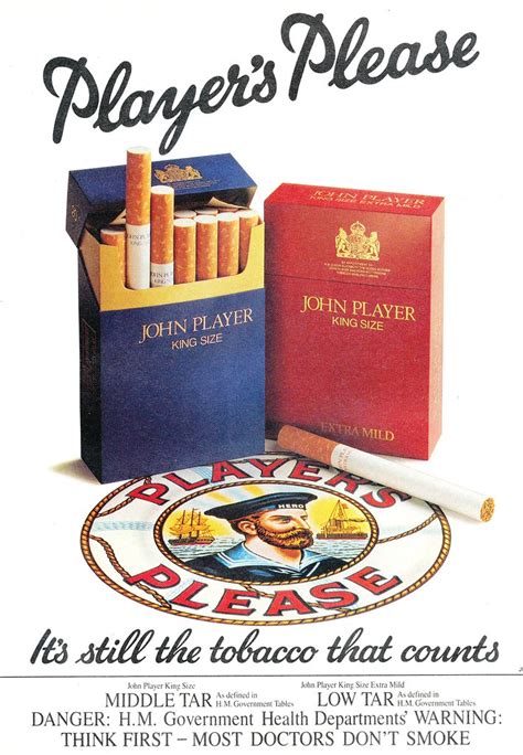 John Player Cigarettes ad 1980 | combomphotos | Flickr