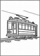 Tram coloring Pages Free Printable PDF  Total Coloring sketch template