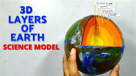 3d Model Of Earth's Layers Project