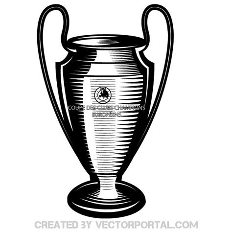 Champions League Cup Vector Art in 2023 | Champions league trophy ...