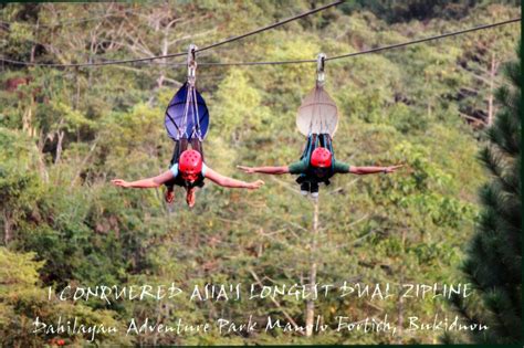 I conquered 840m Asia's longest dual zipline in Dahilayan Adventure ...