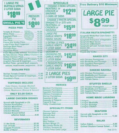 Angelo's Pizza Menu, Menu for Angelo's Pizza, Flatbush, New York City - Urbanspoon/Zomato