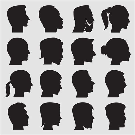 Human Head, Face Silhouette, People Head, People Avatar Profile Clip ...