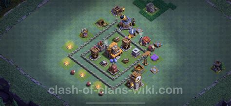 Top Builder Hall Level 4 Anti 3 Stars Base with Link - Clash of Clans ...