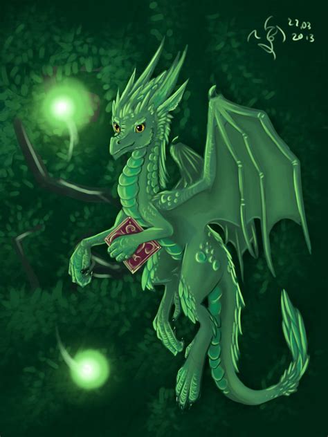 Emerald dragon by Dalagar on DeviantArt