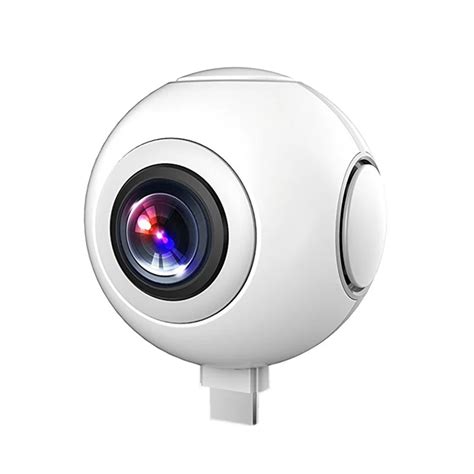 720 360 Degree Panoramic Camera VR Camera HD Video Dual Wide Angle Lens ...