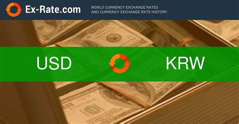 How much is 1 dollar $ (USD) to ₩ (KRW) according to the foreign ...