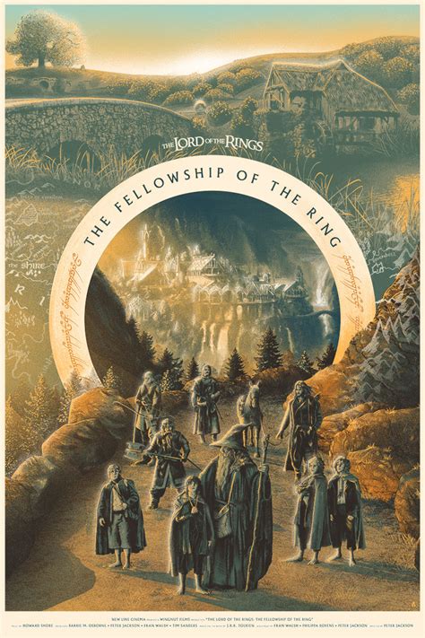 The Geeky Nerfherder: #CoolArt: 'The Lord Of The Rings: The Fellowship Of The Ring' by Tom Miatke