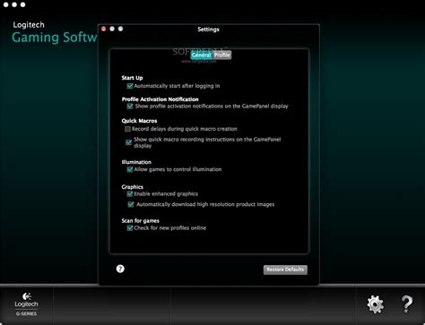 Logitech Gaming Software (Mac) - Download, Screenshots