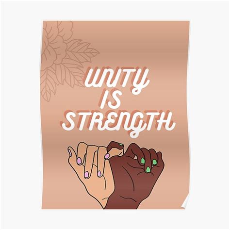 Unity Is Strength Posters | Redbubble