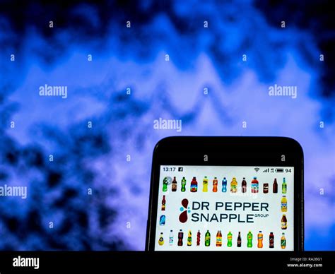 Dr Pepper Snapple Group Drink company logo seen displayed on smart phone Stock Photo - Alamy