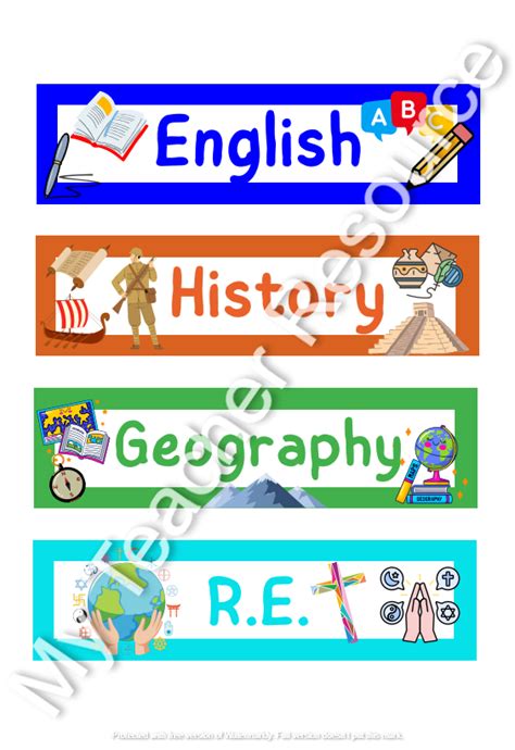 Free Printable School Subject Labels Subject Labels School Subjects | Images and Photos finder