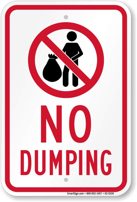 No Dumping Signs | Illegal Dumping Signs | MySecuritySign