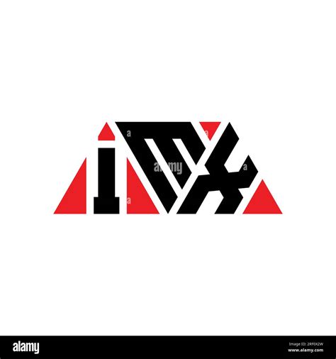 IMX triangle letter logo design with triangle shape. IMX triangle logo ...