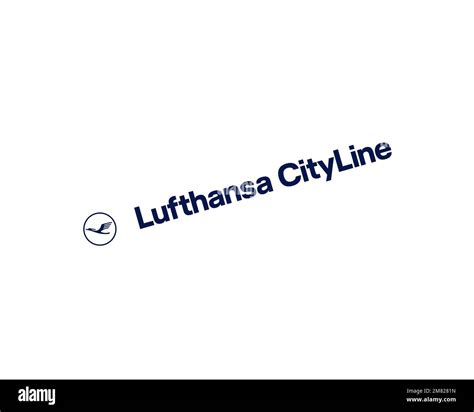 Lufthansa CityLine, rotated logo, white background Stock Photo - Alamy