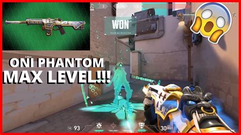 VALORANT - ONI PHANTOM SKIN MAX LEVEL IN GAME HIGHLIGHTS - YouTube