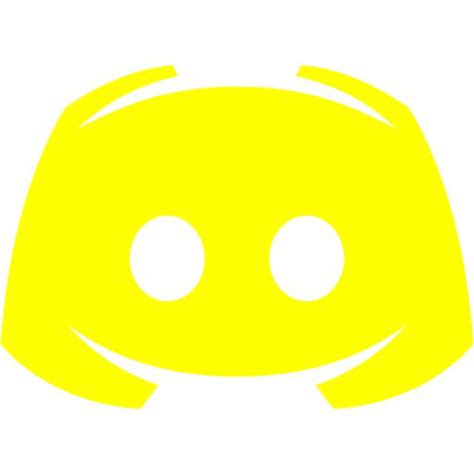 Yellow discord 2 icon - Free yellow site logo icons