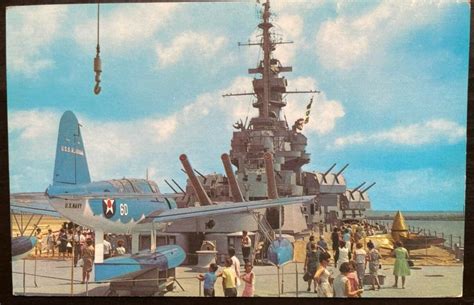 Vintage Postcard 1960-1970 Battleship U.S.S. Alabama, Mobile, Alabama | United States - Alabama ...